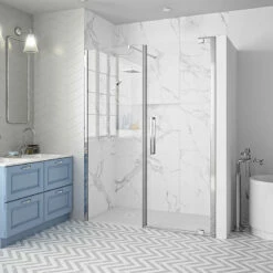 Merlyn Series 10 Pivot Shower Door & Inline Panel