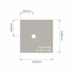 Bathroom Sales Shop -Bathroom Sales Shop AKW Tuff Form Wet Room Tray 1200x1200 21018