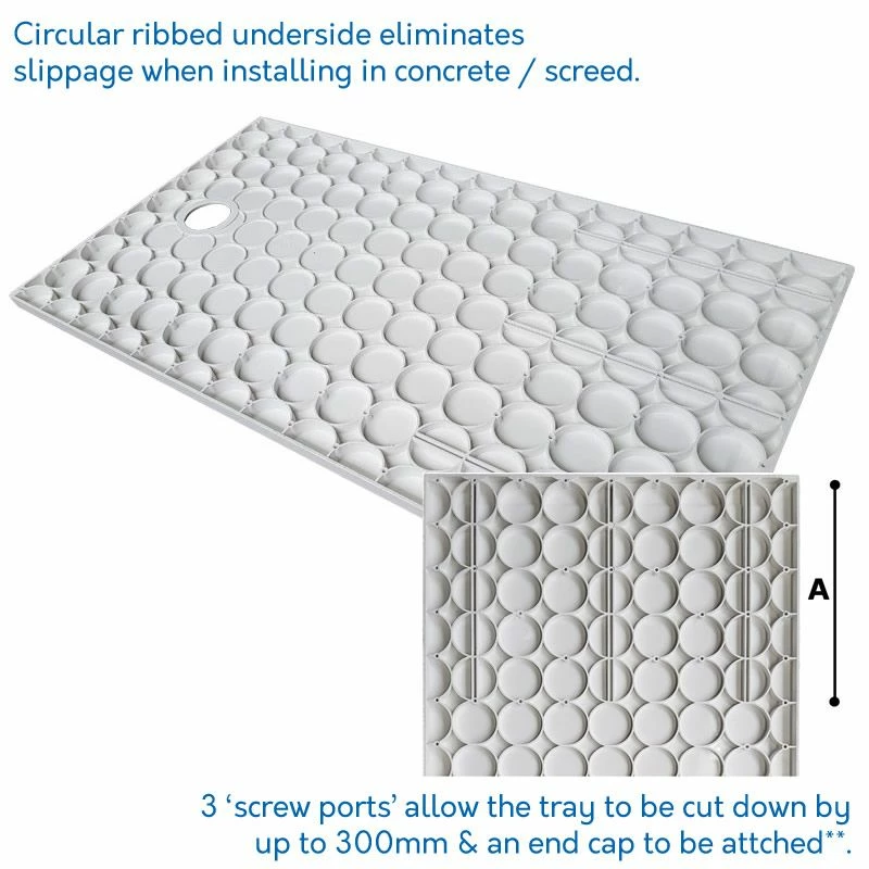 Contour Falcon 30 Low Profile Anti Slip Shower Tray - 900 X 900mm 4 Contour Falcon 30 Low Profile Anti Slip Shower Tray - 900 X 900mm - Image 4