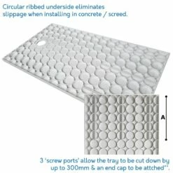 Contour Falcon 30 Low Profile Anti Slip Shower Tray - 1800 X 700mm -Bathroom Sales Shop Contour Falcon 30 Shower Tray under side d2f1aaf5 9516 4733 920a 23abb4d95748