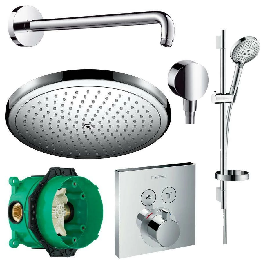 Hansgrohe Croma Select 280 Rail Set Thermostatic Shower 1 Hansgrohe Croma Select 280 Rail Set Thermostatic Shower