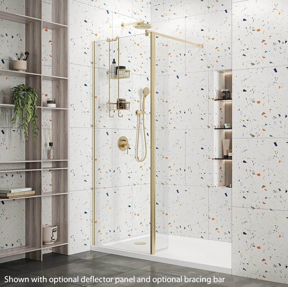Roman Haven Wetroom Shower Screen Panel: 500mm* - Various Finish's 4 Roman Haven Wetroom Shower Screen Panel: 500mm* - Various Finish's - Image 4