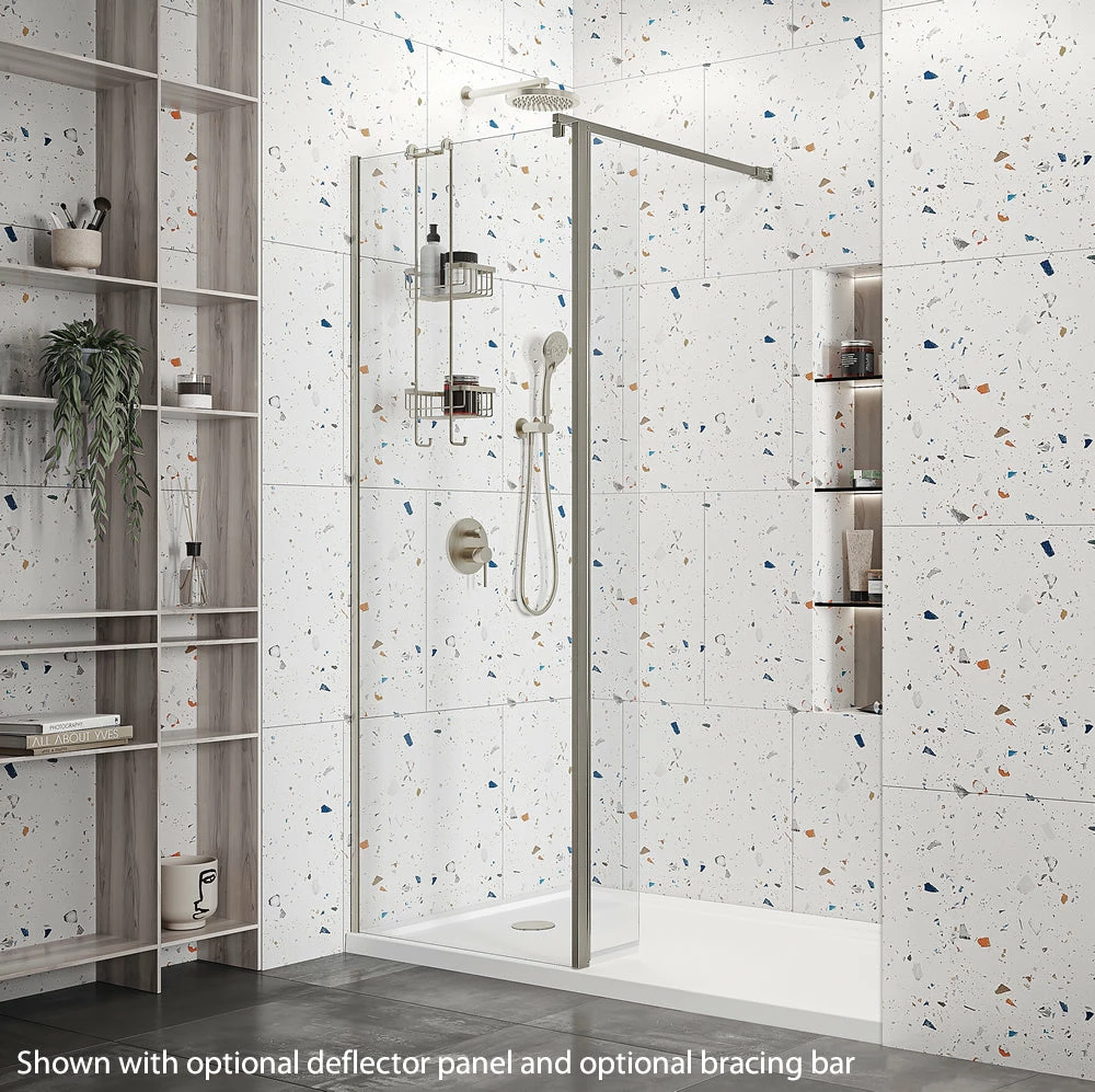 Roman Haven Wetroom Shower Screen Panel: 800mm* - Various Finish's 1 Roman Haven Wetroom Shower Screen Panel: 800mm* - Various Finish's