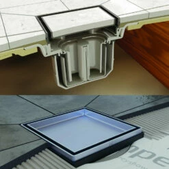 Impey Aqua Dec Easy Fit Wet Room Tray Floor Former - 1000 X 1000 X 22mm 13 Impey Aqua Dec Easy Fit Wet Room Tray Floor Former - 1000 X 1000 X 22mm -Bathroom Sales Shop Impey Aqua Dec Easy Fit Tiled Waste Insert Cutthrough