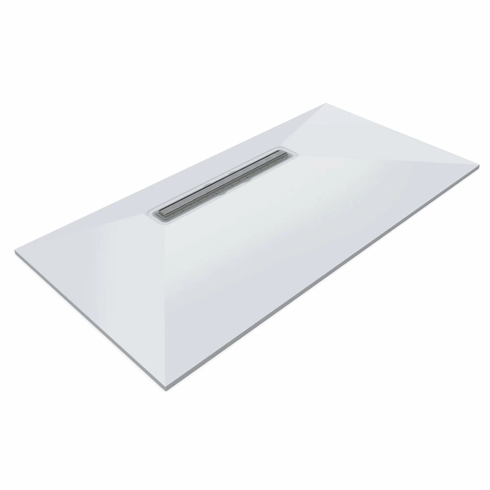 Impey Aqua Dec Linear 4 Wet Room Tray - 2000 X 1000 X 22mm 1 Impey Aqua Dec Linear 4 Wet Room Tray - 2000 X 1000 X 22mm