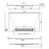 Impey Aqua Dec Linear 3 Wet Room Tray - 1500 X 900 X 22mm