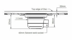 Impey Level Dec Easy Fit Wet Room Tray Floor Former - Vinyl Flooring 1200 X 900mm -Bathroom Sales Shop Impey drain outlet vinyl UTVC01 H 28422ced d2c8 4c5c a861 d3653093246b