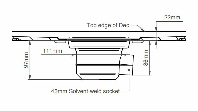 Impey Level Dec Easy Fit Wet Room Tray Floor Former - Vinyl Flooring 900 X 900mm 5 Impey Level Dec Easy Fit Wet Room Tray Floor Former - Vinyl Flooring 900 X 900mm - Image 5