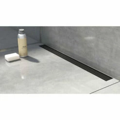 Jackoboard J-Drain Linear Wet Room Shower Floor Drain Channel - 800mm -Bathroom Sales Shop J Drain Matte Black Finish 62e99f49 c50b 4a11 a260 4b52c543fef7
