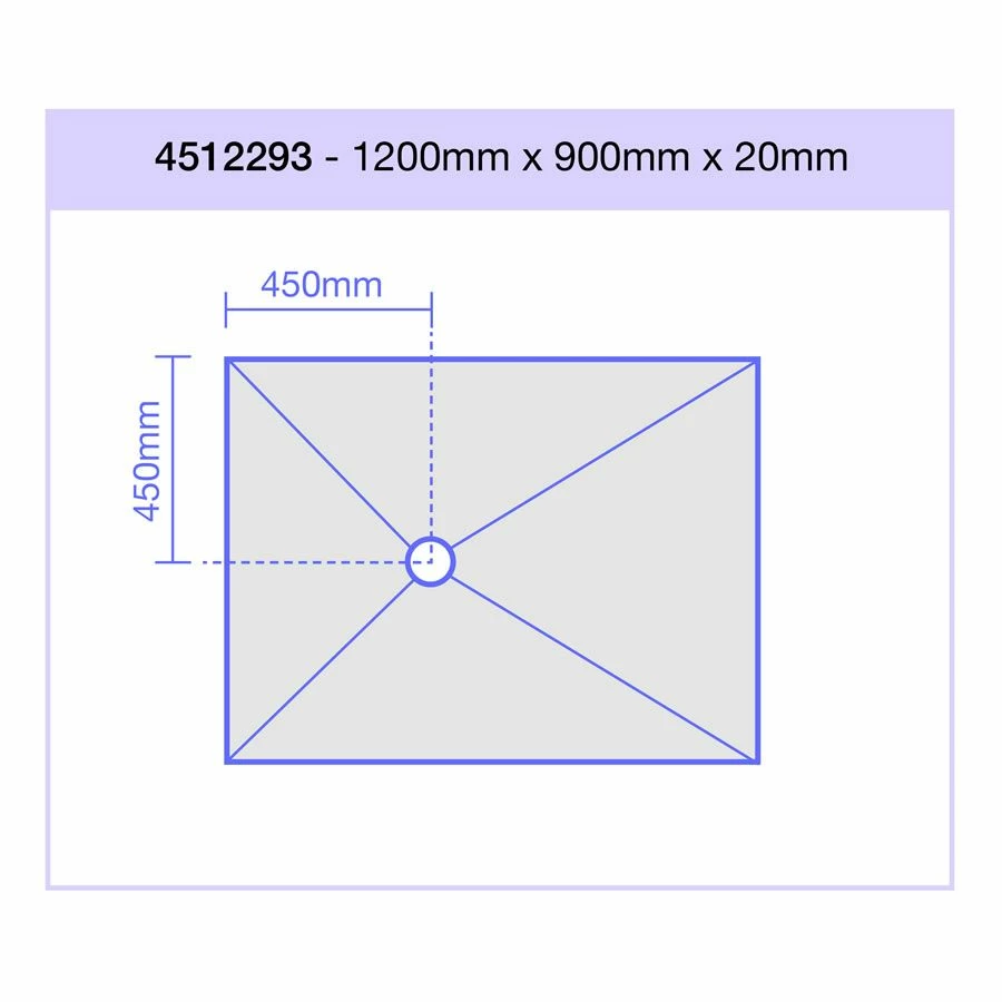 Jackoboard Aqua Flat Wet Room Walk In Shower Tray & Drain - OFFSET DRAIN - 1200 X 900 X 20mm 2 Jackoboard Aqua Flat Wet Room Walk In Shower Tray & Drain - OFFSET DRAIN - 1200 X 900 X 20mm - Image 2