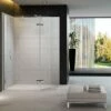 Merlyn 8 Series Hinged Swivel Showerwall Wet Room Shower Screen - 1000mm + 350mm