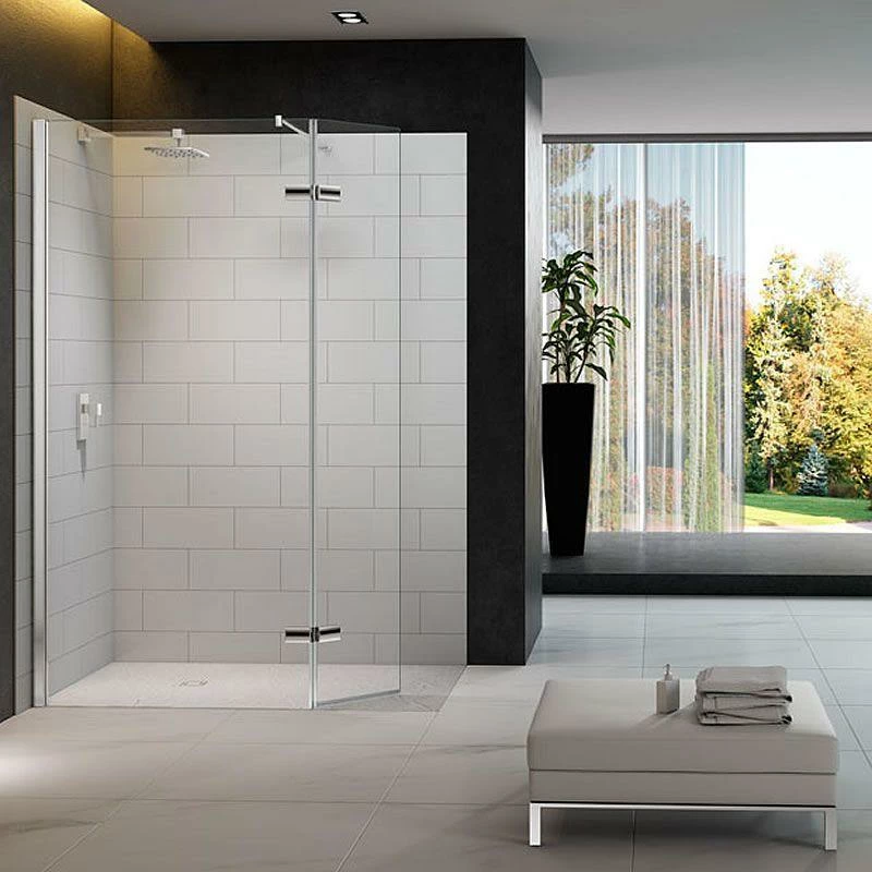 Merlyn 8 Series Hinged Swivel Showerwall Wet Room Shower Screen - 900mm + 350mm 1 Merlyn 8 Series Hinged Swivel Showerwall Wet Room Shower Screen - 900mm + 350mm