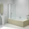 Merlyn 6mm 2 Panel Folding Curved Bath Screen - MB3A