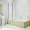 Merlyn 6mm 2 Panel Hinged Bath Screen - MB3C