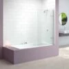 Merlyn 8mm Single Panel Hinged Square Bath Screen - MB6