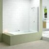 Merlyn 6mm Single Panel Hinged Curved Bath Screen - MB1