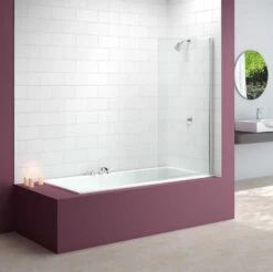 Merlyn 6mm Single Panel Hinged Square Bath Screen - MB2