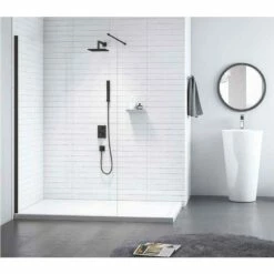 Merlyn Black Showerwall Wetroom Shower Screen Panel - 900mm