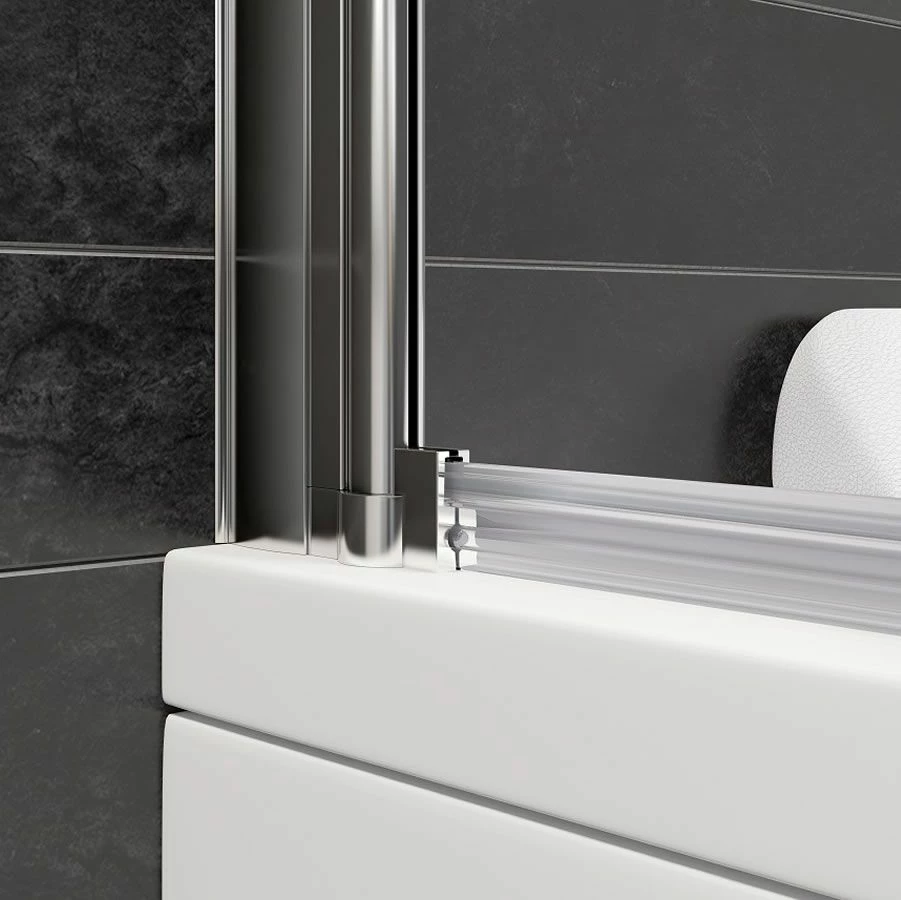 Merlyn 6mm Single Panel Hinged Square Bath Screen - MB2 3 Merlyn 6mm Single Panel Hinged Square Bath Screen - MB2 - Image 3