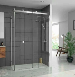 Merlyn Series 10 Sliding Shower Door & Side Panel Enclosure