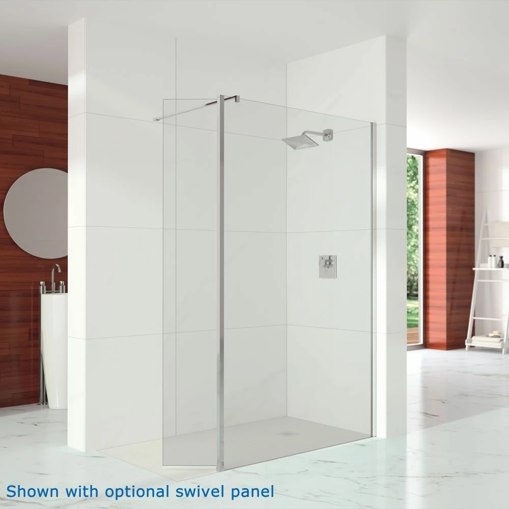 Merlyn 10 Series Showerwall Wet Room Shower Screen - 600mm 2 Merlyn 10 Series Showerwall Wet Room Shower Screen - 600mm - Image 2