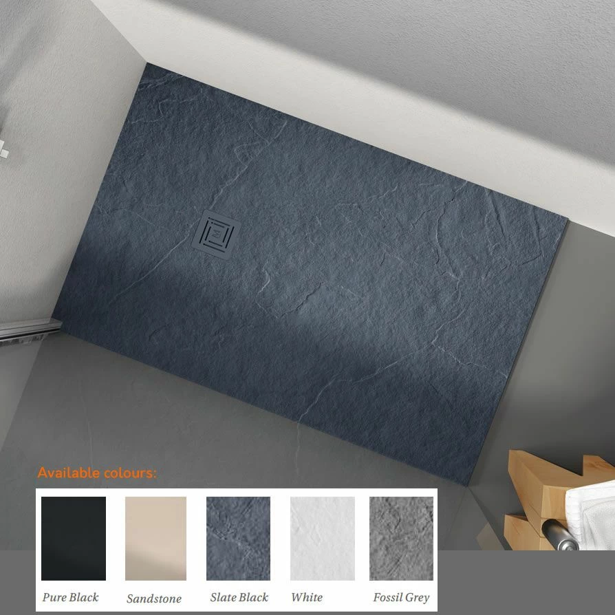 Merlyn Truestone Textured Shower Tray Rectangular - 1700 X 900 X 30mm 1 Merlyn Truestone Textured Shower Tray Rectangular - 1700 X 900 X 30mm