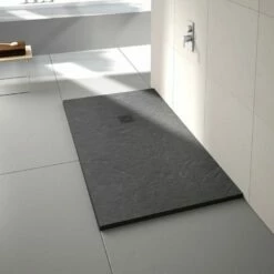 Merlyn Truestone Textured Shower Tray Rectangular - 1400 X 900 X 30mm 13 Merlyn Truestone Textured Shower Tray Rectangular - 1400 X 900 X 30mm -Bathroom Sales Shop Merlyn Truestone Shower Tray Slate Black 47d2ecad bb44 4e62 afc7 730fa576f099