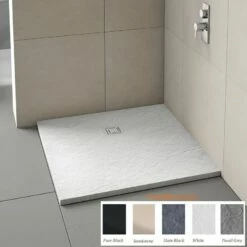 Merlyn Truestone Textured Shower Tray Square - 900 X 900 X 30mm