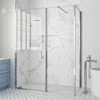 Merlyn Series 10 Pivot Shower Door & Inline Panel & Side Panel