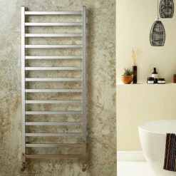 Redroom Baxx Heated Towel Rail Radiator - Chrome