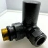 Redroom Corner Round Radiator Valve Pack - Anthracite