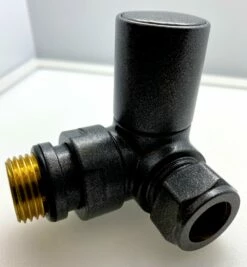 Redroom Corner Round Radiator Valve Pack - Anthracite