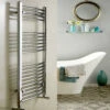Redroom Elan Curved Heated Towel Rail Radiator - Chrome