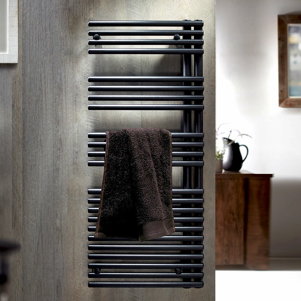 Redroom Omnia Heated Towel Rail Radiator - Anthracite 1 Redroom Omnia Heated Towel Rail Radiator - Anthracite