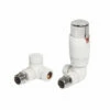 Redroom Corner Thermostatic Radiator Valve Pack - White