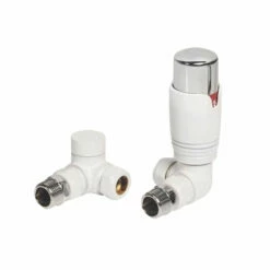 Redroom Corner Thermostatic Radiator Valve Pack - White