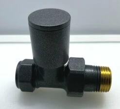 Redroom Straight Round Radiator Valve Pack - Anthracite 3 Redroom Straight Round Radiator Valve Pack - Anthracite -Bathroom Sales Shop Redroom Straight Round Valve Pack Anthracite 2 jpeg