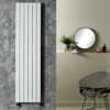 Redroom SuperNovar Vertical Heated Radiator - White