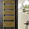 Redroom TT Lux Heated Towel Rail Radiator - Gold Look
