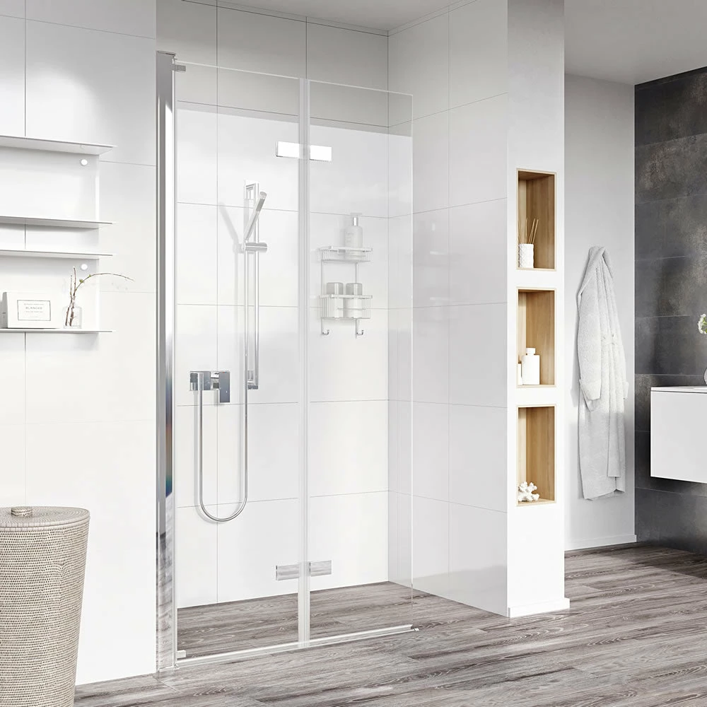 Roman Innov8 BiFold / Folding Wet Room Shower Screen Panel: 1000mm* 1 Roman Innov8 BiFold / Folding Wet Room Shower Screen Panel: 1000mm*