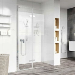 Roman Innov8 BiFold / Folding Wet Room Shower Screen Panel: 900mm*