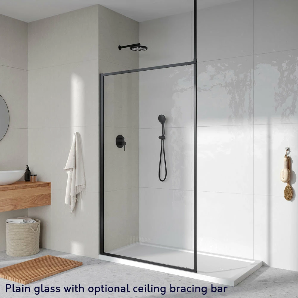 Roman Innov8 Framed Wet Room Shower Screen Panel: 1000mm* 3 Roman Innov8 Framed Wet Room Shower Screen Panel: 1000mm* - Image 3