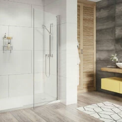 Roman Innov8 Pivoting / Hinged Wet Room Shower Screen Panel: 900mm*
