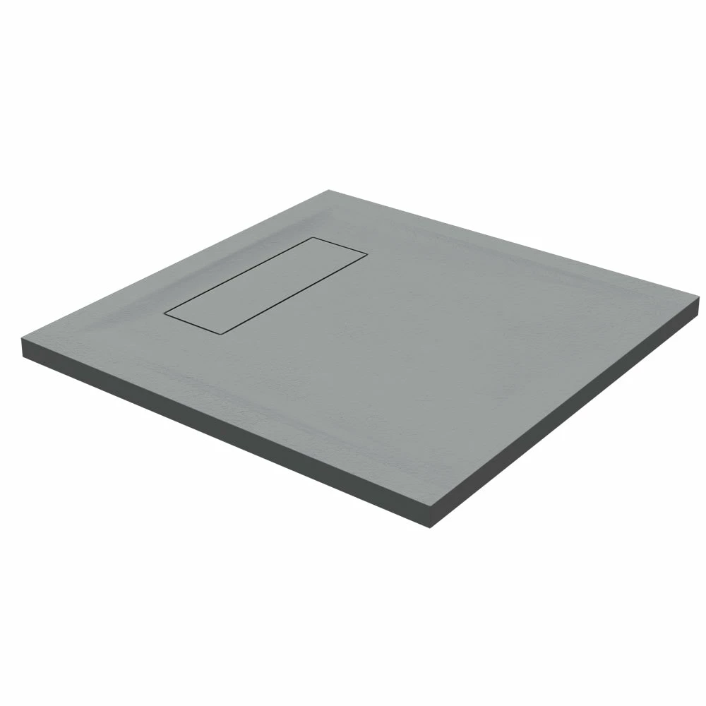 Roman Stone Solid Surface Infinity Slate Effect Shower Tray - 800 X 800 X 35mm 5 Roman Stone Solid Surface Infinity Slate Effect Shower Tray - 800 X 800 X 35mm - Image 5