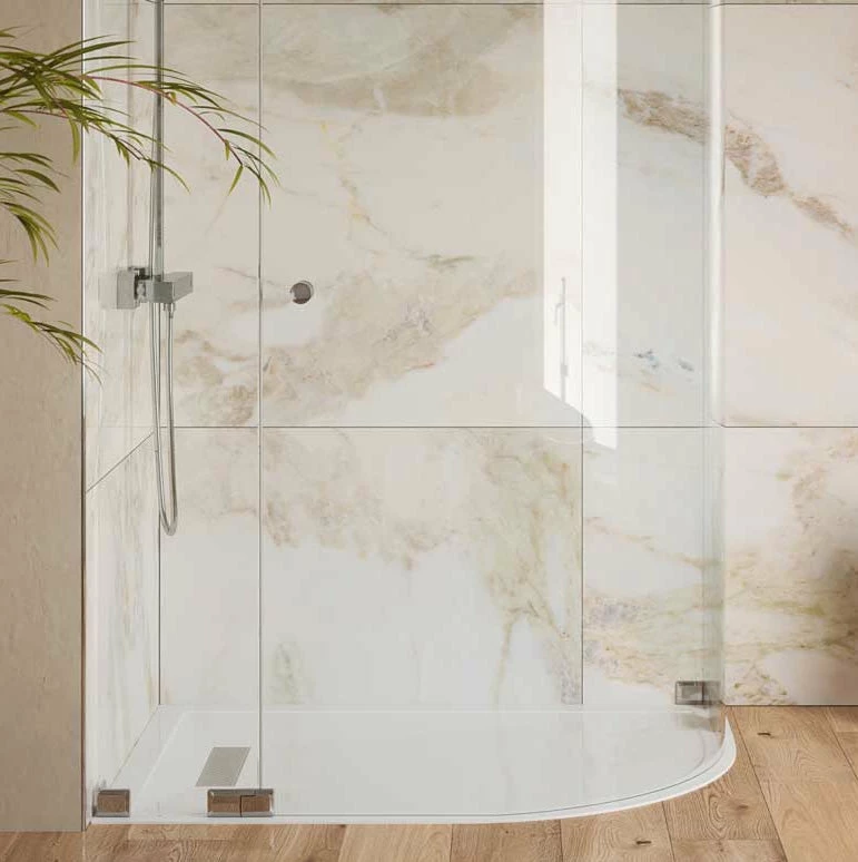 TrayMate TM25 Linear Stone Resin Shower Tray - 1200 X 800mm OFFSET Quadrant 2 TrayMate TM25 Linear Stone Resin Shower Tray - 1200 X 800mm OFFSET Quadrant - Image 2