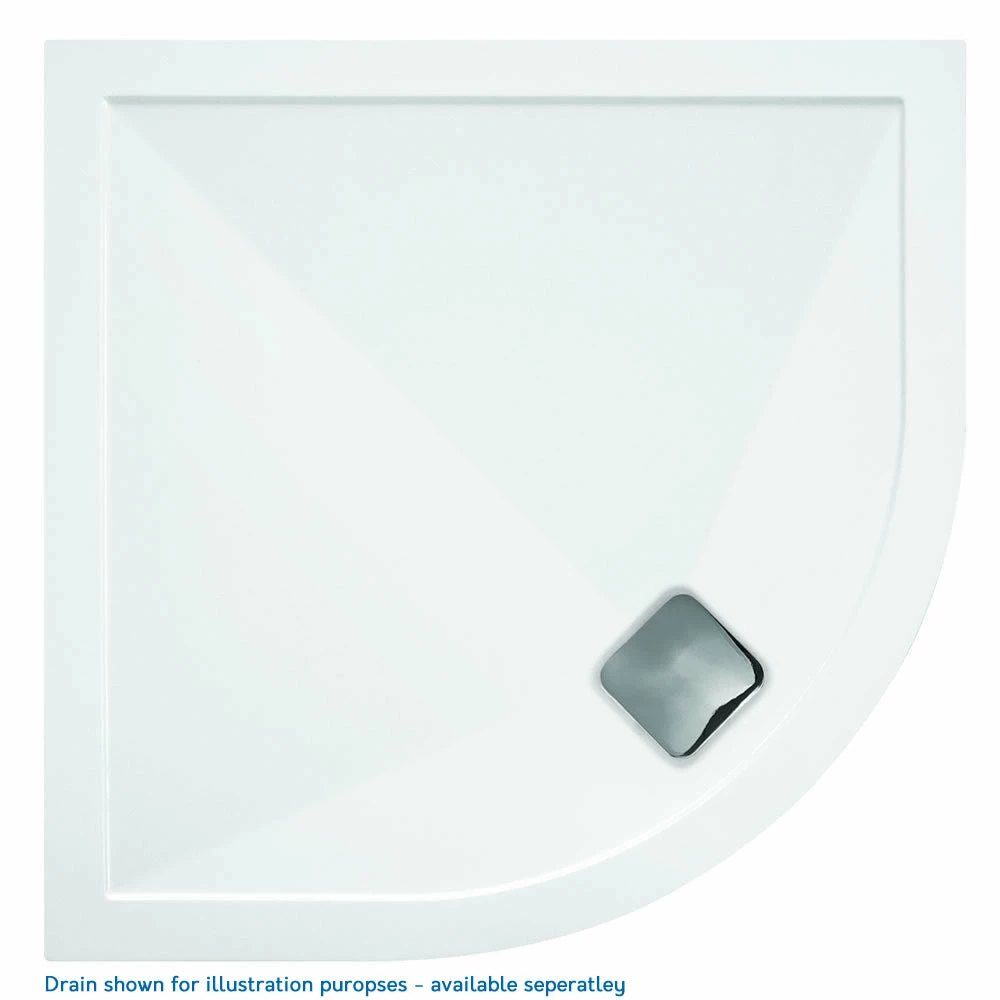 TrayMate TM25 Elementary Stone Resin Shower Tray - QUADRANT - 900 X 900 X 25mm 1 TrayMate TM25 Elementary Stone Resin Shower Tray - QUADRANT - 900 X 900 X 25mm