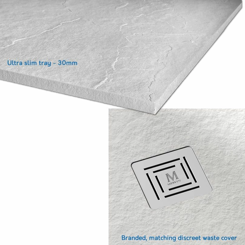 Merlyn Truestone Textured Shower Tray Rectangular - 1500 X 900 X 30mm 2 Merlyn Truestone Textured Shower Tray Rectangular - 1500 X 900 X 30mm - Image 2