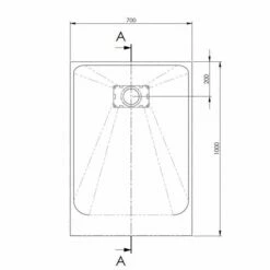 AKW Onyx Low Level White Slate Effect Shower Tray: 1000 X 700 X 26mm 5 AKW Onyx Low Level White Slate Effect Shower Tray: 1000 X 700 X 26mm -Bathroom Sales Shop akw onyx shower tray 1000x700mm