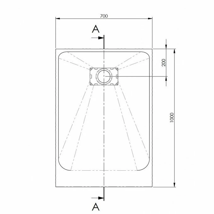 AKW Onyx Low Level White Slate Effect Shower Tray: 1000 X 700 X 26mm 3 AKW Onyx Low Level White Slate Effect Shower Tray: 1000 X 700 X 26mm - Image 3