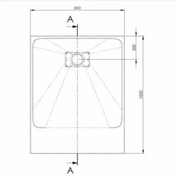 AKW Onyx Low Level Slate Effect Shower Tray 1000 X 800 X 26mm -Bathroom Sales Shop akw onyx shower tray 1000x800mm